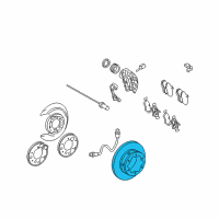 OEM 2003 Dodge Sprinter 2500 Brake Rotor Diagram - 5103603AE