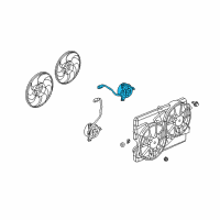 OEM 2008 Saturn Vue Fan Motor Diagram - 89019135