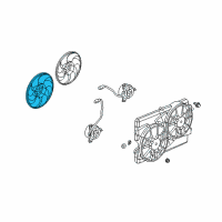 OEM 2010 Saturn Vue Fan Blade Diagram - 89019136