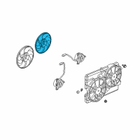 OEM Chevrolet Captiva Sport Fan Blade Diagram - 89019137