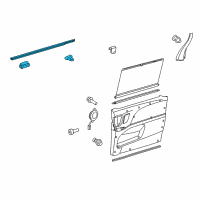 OEM 2016 Toyota Sienna Belt Weatherstrip Diagram - 68173-08030
