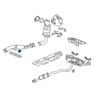 OEM 2020 Cadillac XT4 Front Pipe Insulator Diagram - 84134015