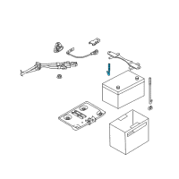 OEM 2013 Infiniti M56 Rod-Battery Fix Diagram - 24425-8991C