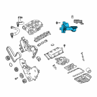 OEM Dodge Adapter-Oil Filter Diagram - 4892405AB