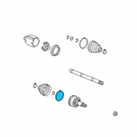 OEM Cadillac Outer Boot Clamp Diagram - 11603288