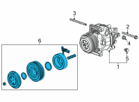 OEM 2022 Buick Encore GX Clutch Plate & Hub Assembly Diagram - 42733187