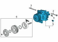 OEM 2022 Chevrolet Trailblazer Compressor Assembly Diagram - 42733186