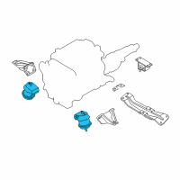 OEM Infiniti FX45 Insulator-Engine Mounting, Front Diagram - 11220-CG20A