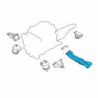 OEM Infiniti FX45 Member Assy-Engine Mounting, Rear Diagram - 11310-CG200