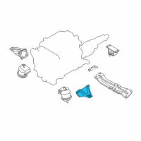 OEM Infiniti FX45 Bracket-Engine Mounting, LH Diagram - 11233-CG200