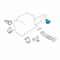 OEM Infiniti M45 INSULATOR - Engine Mounting, Rear Diagram - 11320-CG205