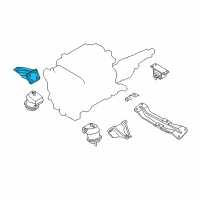 OEM Infiniti FX45 Bracket-Engine Mounting, Rh Diagram - 11232-CG200