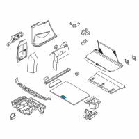 OEM 2005 BMW X3 Grip Of Reversible Shelf Upper Part Diagram - 51-47-3-414-739