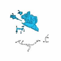 OEM Cadillac CT6 Turbocharger Diagram - 12696278