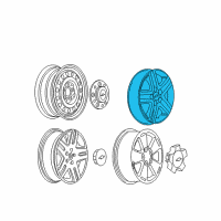 OEM 2004 Chevrolet Impala Wheel Cover Diagram - 9596253