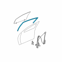 OEM 2004 Chrysler Pacifica WEATHERSTRIP-Front Door Glass Run Diagram - 4894316AD