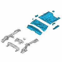 OEM 2022 Kia Rio Panel Assembly-Rear Floor Diagram - 65510H9200