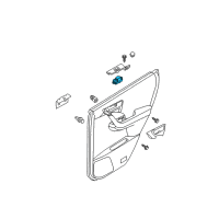 OEM 2006 Nissan Murano Switch Assy-Power Window, Rear Diagram - 25411-AX610