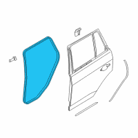OEM 2004 BMW X3 Edge Protection Rear Diagram - 51-72-3-449-349