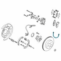 OEM 2019 Infiniti Q50 Hose Assy-Brake, Rear Diagram - 46210-1MM1A