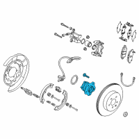 OEM Infiniti G37 Rear Axle Hub Assembly Diagram - 43202-4GA0B