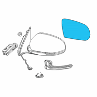 OEM 2018 Jeep Cherokee Glass-Mirror Replacement Diagram - 68228913AA