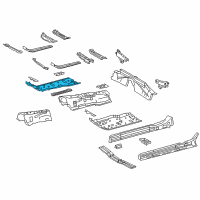OEM 2022 Lexus LC500 Pan, Front Floor, RH Diagram - 58111-11040