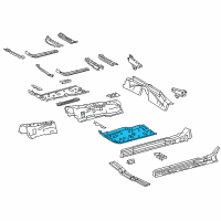 OEM 2022 Lexus LC500 Pan, Front Floor, LH Diagram - 58112-11030