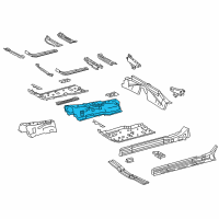 OEM Lexus Panel Sub-Assembly, Front Floor Diagram - 58013-11900