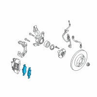 OEM 2003 Ford Focus Front Pads Diagram - YS4Z-2001-AA