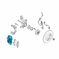 OEM 2000 Ford Focus Caliper Diagram - 6S4Z-2B120-B