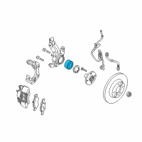 OEM 2002 Ford Focus Wheel Bearings Diagram - 6S4Z-1215-B