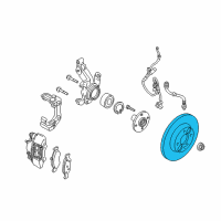 OEM 2004 Ford Focus Rotor Diagram - 7S6Z-1125-B