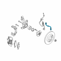 OEM 2005 Ford Focus Brake Hose Diagram - 6S4Z-2078-A