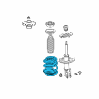 OEM 2009 Chevrolet Equinox Front Spring Diagram - 25832101