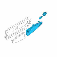 OEM 2002 Nissan Maxima Lens-Rear Side Marker Lamp, RH Diagram - 26194-2Y900