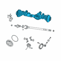 OEM 2020 Ram 3500 Axle-Front Complete Diagram - 68293572AC