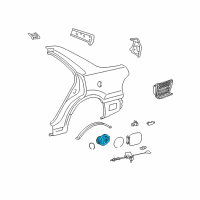 OEM Lexus ES300 Shield, Fuel Tank Filler Pipe Diagram - 77291-33020