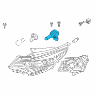 OEM Kia Forte5 Bulb Diagram - 1864765009H