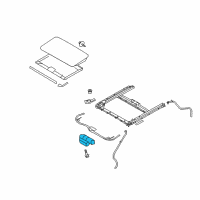 OEM Hyundai Elantra Motor Assembly-Sunroof Diagram - 81631-2L201