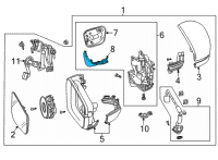 OEM 2022 Acura TLX OUTER BASE C*YR651P* Diagram - 76252-TGV-A01ZA