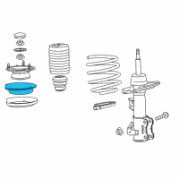 OEM 2014 Cadillac CTS Spring Seat Diagram - 22784562