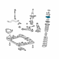 OEM 2013 Scion iQ Strut Mount Diagram - 48609-74020