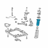 OEM 2010 Scion xD Upper Spring Insulator Diagram - 48157-52030