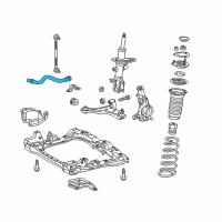 OEM 2012 Scion iQ Stabilizer Bar Diagram - 48811-74020