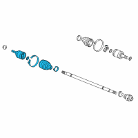 OEM Honda Joint Set, Outboard (Gkn) Diagram - 44014-SNE-A02