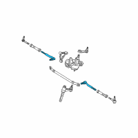 OEM Ford F-250 Outer Tie Rod Diagram - 2L3Z-3A130-CA