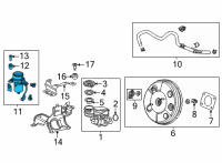 OEM Honda Civic PUMP, VACUUM (UP28) Diagram - 46460-T20-A01