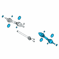 OEM 2019 Lincoln Nautilus Axle Assembly Diagram - K2GZ-3B436-D