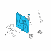 OEM 2006 Scion xA Fan Shroud Diagram - 16711-21030